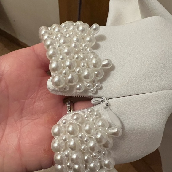 NADINE MERABI ATHENA WHITE DRESS - Picture 3 of 7